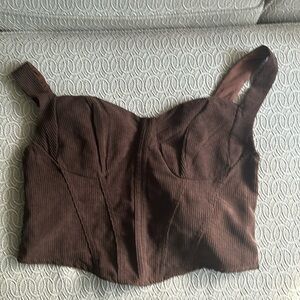 Brown corset